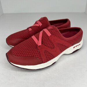 Easy Spirit Womens Red Denise Austin Tip Toe Slip On Mesh Size 6.5 W Clogs